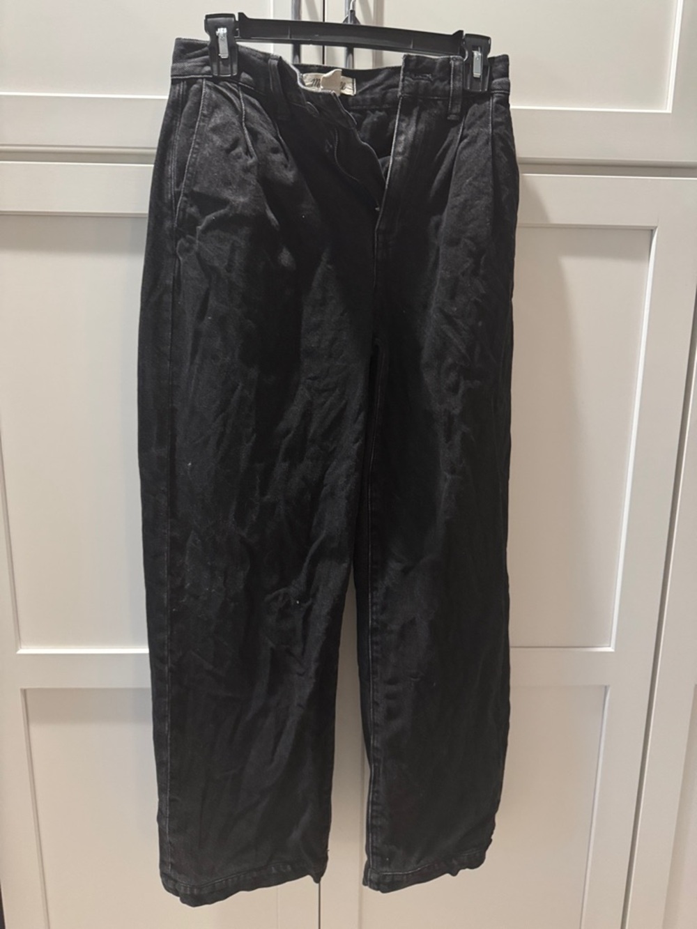Madewell Black Pleated Chinos